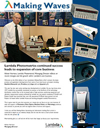 Making Waves: Lambda Photometrics Newsletter 2008
