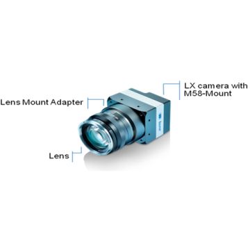 Baumer LXG Series Lens Mount Adapter M58 to M42x1-Mount (26.8)