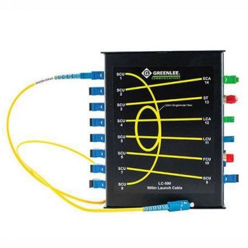 Greenlee OTDR Launch Cable with Patch Panel Matrix (LC-500)